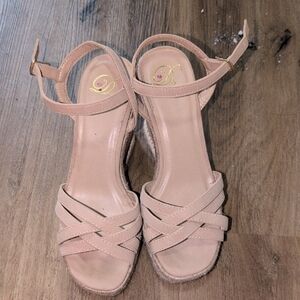 Delicious Blush Strappy Sandals